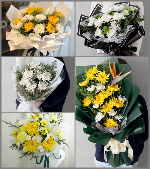 安徽淮南市凤台县顾桥镇黄湾村白事花束代送